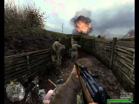 "Call of Duty 1: United Offensive", full walkthrough on Veteran, Part 9 - Soviet Campaign: Trenches