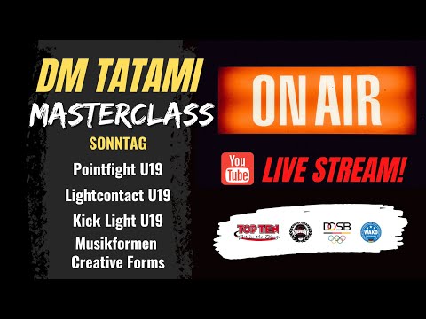 Deutsche Meisterschaft im Kickboxen 2021 - Tag 2 - Tatami 1 - Pointfighting U19/Masterclass