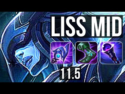 LISSANDRA vs SERAPHINE (MID) | 4/0/2, 600+ games, 900K mastery | EUW Master | v11.5