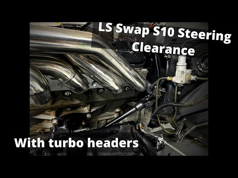 S10 Motion Raceworks Steering Column Modification. Clearance for Turbo Headers.