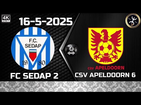 FC SEDAP 2 - csv APELDOORN 6   (16-5-2025)