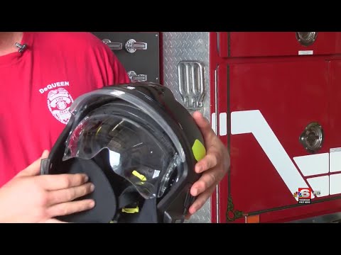 De Queen firefighters first in state to use European-style helmets
