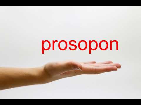 How to Pronounce prosopon - American English