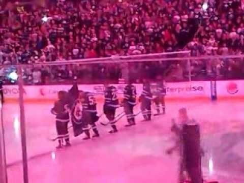 Winnipeg Jets vs Toronto Maple Leafs Canadian National Anthem MTS Centre