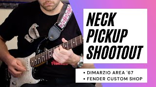 Video thumbnail for Dimarzio Area 67 vs Fender Custom Shop Guitar Pickups by Eric Bourassa
