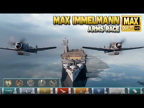 Aircraft Carrier Max Immelmann: First target, Roosevelt - World of Warships