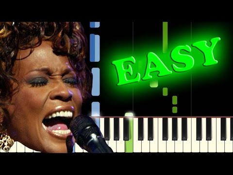 I Look To You - Whitney Houston piano tutorial