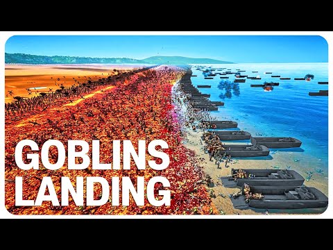 3,300,000 GOBLIN Landing vs WW2 ARMY - Ultimate Epic Battle Simulator 2 UEBS 2 (4K)