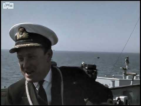 HMS Cavalier (D73) race with HMS Rapid (F138) for the "Fastest Ship in the Service"- North sea, 1971