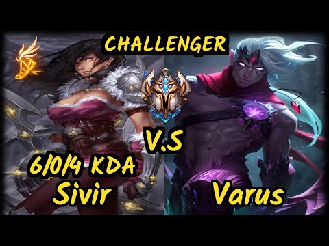 KZ Deft (SIVIR) vs VARUS - 6/0/4 KDA BOTTOM ADC CHALLENGER GAMEPLAY - KR