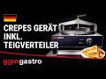 Commercial Electric Crepe Maker Ø400 mm – 3 kW - Manual control - Cast iron non-stick - Dough spreader included - Easy to clean
