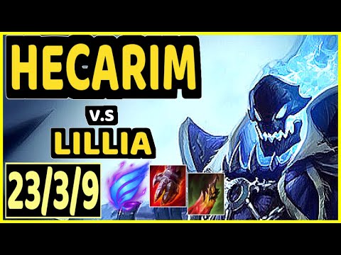 ICEBEASTO (HECARIM) vs LILLIA - 23/3/9 KDA JUNGLE CHALLENGER GAMEPLAY - EUW