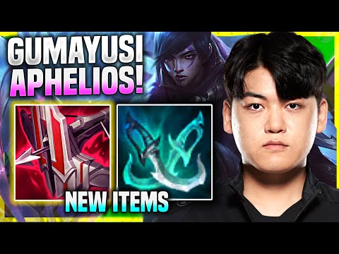 GUMAYUSI PICKS APHELIOS WITH NEW ITEM IMMORTAL! - T1 Gumayusi Plays Aphelios ADC vs Caitlyn!