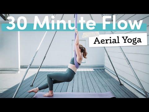 Aerial Yoga for Beginners - 30 Minute Full Body Warm Up