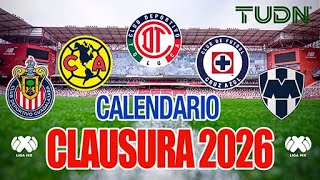 📅🔥 ¡OFICIAL! Calendario del CLAUSURA 2026: Clásicos, Liguilla y la GRA