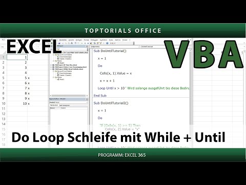 Do Loop Schleife mit While und Until / Excel VBA