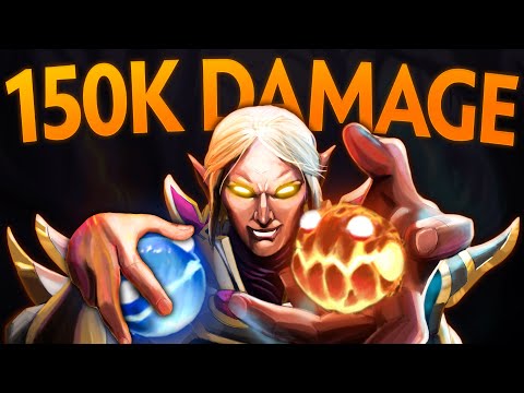 150K DAMAGE DEALT!! WOMBO COMBO INVOKER EPIC 70MINS GAME