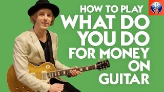 How to Play What Do You Do for Money on Guitar - AC DC Back in Black Lesson