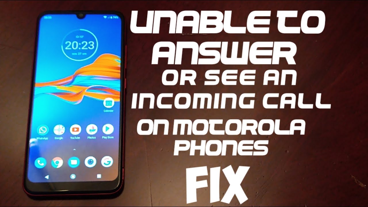 Unable To Answer Or See Incoming Calls On Motorola Phones Easy FIX