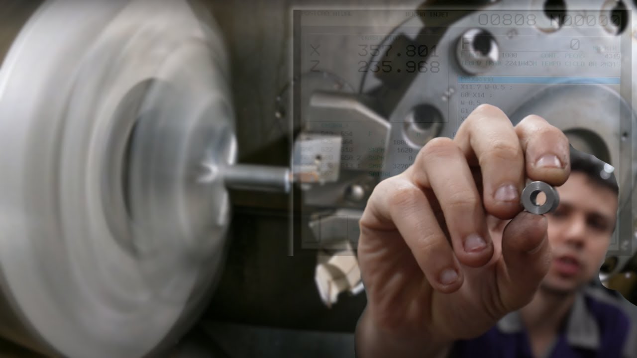 Programação e Usinagem de uma peça FÁCIL no Torno CNC Index!