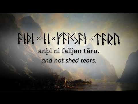 'Vem kan segla' in Proto-Norse [Ancient Scandinavian Language] | The Skaldic Bard