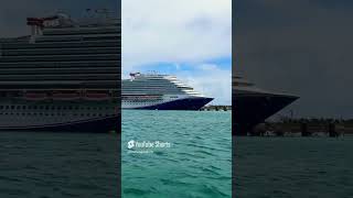 Cruise Ship Shorts - Carnival Vista and Carnival Magic Docked at the Port of Grand Turk