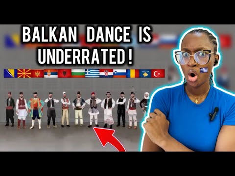 American Reacts to A Balkan Dance Medley (Dance series)