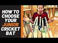 How To Choose The RIGHT Junior Cricket Bat