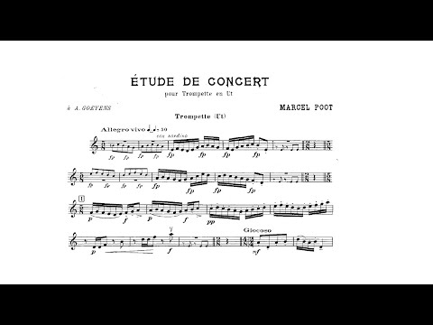Marcel Poot: Étude de Concert (John Haynie, trumpet)