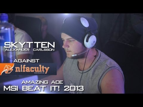 MSI Beat it! 2013 Finals | SKYTTEN against n!faculty | Amazing ace
