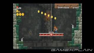 New Super Mario Bros. Wii Level 7 Castle 1 Alternate Route