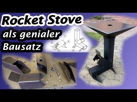 Rocket Stove als Bausatz mit Grill! Kostenloser Bauplan als Download