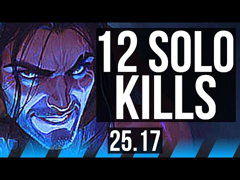 SYLAS vs YASUO (MID) | 12 solo kills, Legendary, 15/2/3 | EUNE Master | 25.17