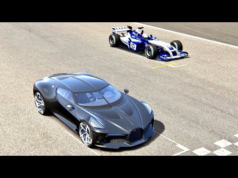 Bugatti La Voiture Noire vs Williams F1 2004 - Imola