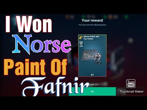 War Robots I Won Paint Job For Fafnir || Norse Paint For Fafnir