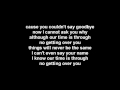 The Used - Getting Over You (Lyrics) 