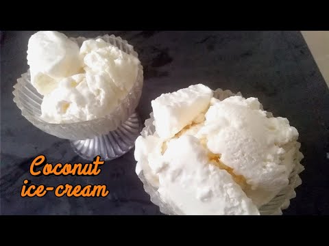coconut ice-cream ||quick and easy |only 3 ingredients |by ridhi's visions