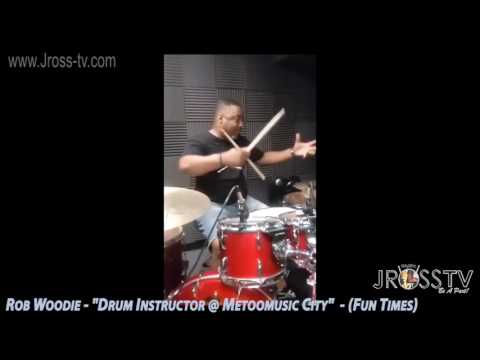 James Ross @ Rob Woodie - "Drum Instructor @ Metoomusic City" - www.Jross-tv.com
