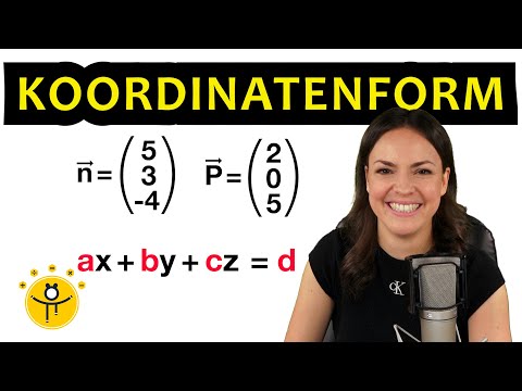 Ebene in Koordinatenform aufstellen – mit Normalenvektor 