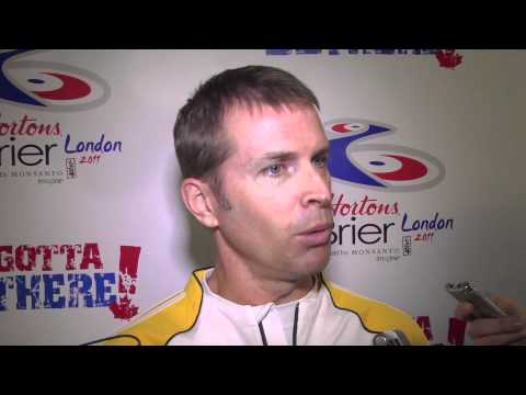 2011 Tim Hortons Brier - Page Playoff 1v2 Media Scrum