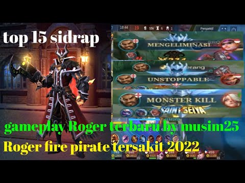 Roger skin fire pirate tersakit 2022 - mobile legend bang-bang