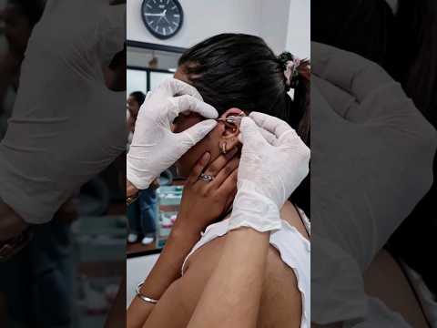Forward helix piercing #earpiercing #forwardhelixpiercing #viralvideo #youtubeshorts #femaleartist