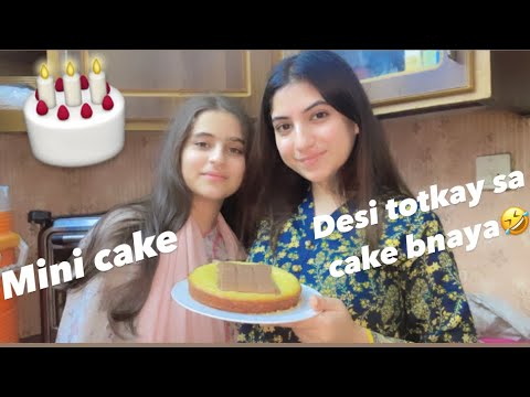 made a mini cake|| gave fake reactions everyone didn't