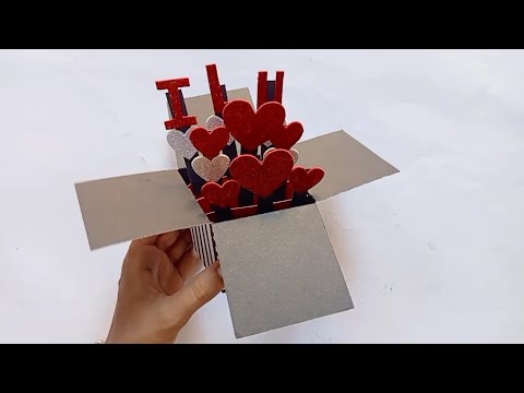 How to make a pop up folding card Toturial ✂️¶ Card for scrapbook ¶ Pop up cards ¶ greeting cards