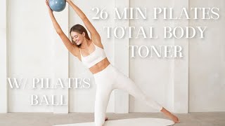 26 Min Pilates Total Body Toner W/ Pilates Ball & Light Hand Weights | Soul Sync Body
