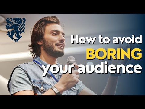 How to (Not) Bore Your Audience to Sleep with Your Public Speech