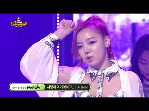 Purplay - Love and Remember, 퍼플레이 - 사랑하고 기억하고, Show champion 20130403