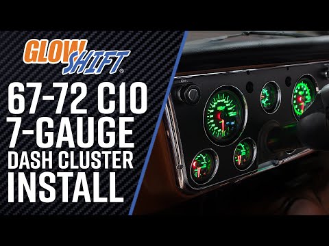 GlowShift | How to Install a 2nd Gen 1967-1972 Chevy C10 Replacement 7 Gauge Dash Panel