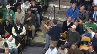 HD video of Jeremy Fry - Celtics Fan Dancing to Bon Jovi Living on a Prayer at a Celtics game