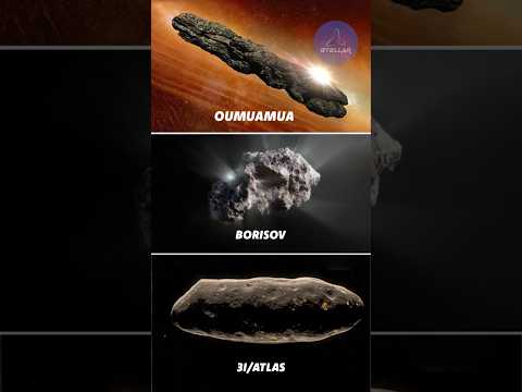 'Oumuamua vs. Borisov vs. 3I/ATLAS: A Cosmic Comparison #trending #shortvideo